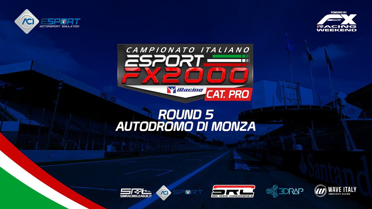 ACI ESport | CI FX2000 2021 Cat. PRO iRacing | Round 5 Monza - YouTube