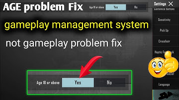 The game has stopped for your health and safety. Please log in again PUBG Mobile Problem Solve