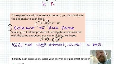 Grade 8 1.4a What is the power of a product property