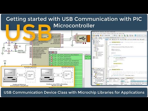 63- USB Communication Device with PIC using MLA | MPLAB XC8 for Beginners Tutorial