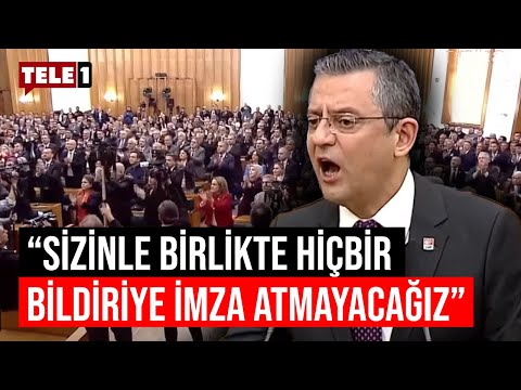 Özgür Özel dakikalarca ayakta alkışlandı: Kirli hesaplarını iki kere yapsınlar çünkü yorulacaklar!