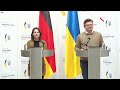 Пресконференція міністрів закордонних справ України та Німеччини. Наживо