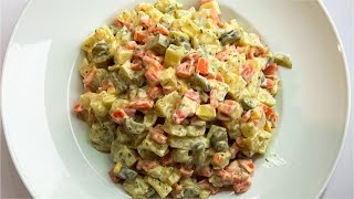 Easy Potato Salad Recipe! | سالاد سیب زمینی ساده و سریع
