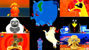 HICKORY DICKORY DOCK || ELEPHANT VS BULL || 8 BEST CLOCK CRASHER || COLOR INVERSION 4 || FX TUTORIAL