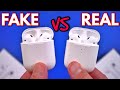 FAKE VS REAL Apple AirPods 2 - Buyers Beware 1:1 Clone