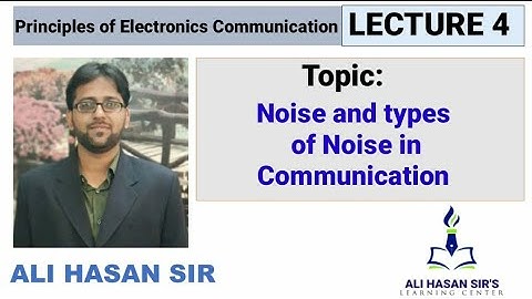Noise and its types in Communication | MSBTE | Ali Hasan Sir