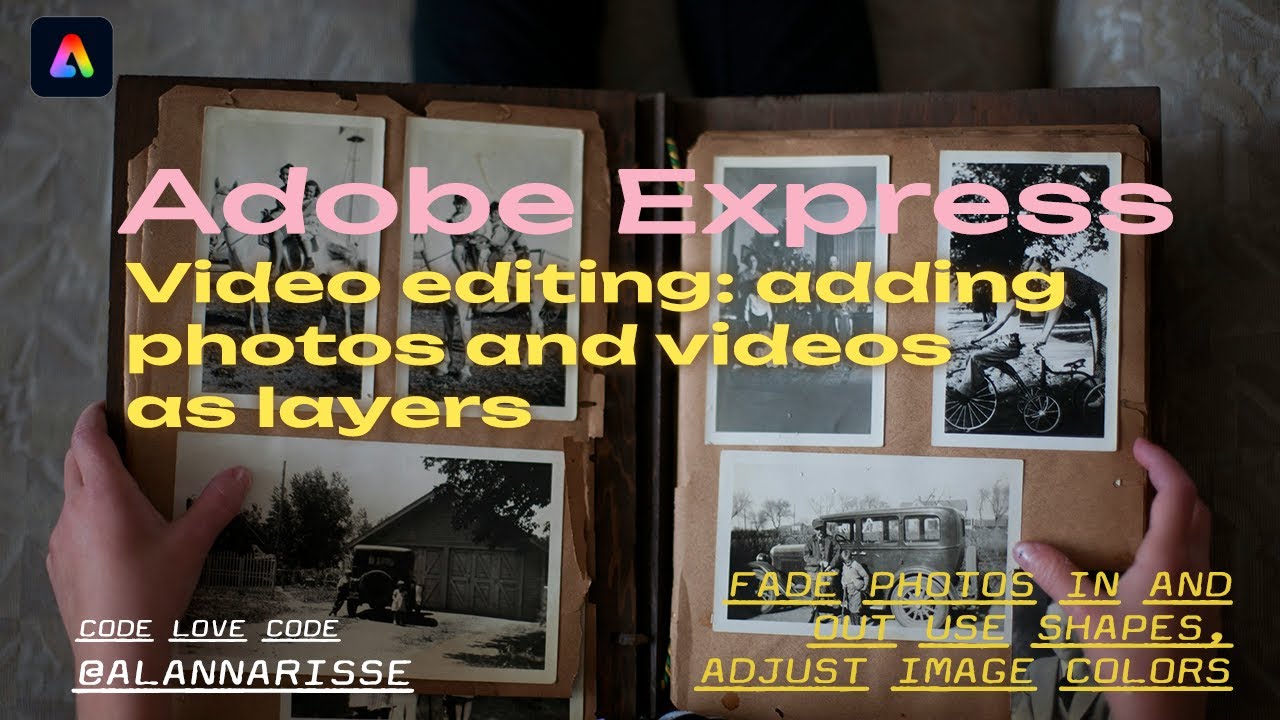 Adobe Express Tutorial: Adding photos in layers to your videos. - YouTube
