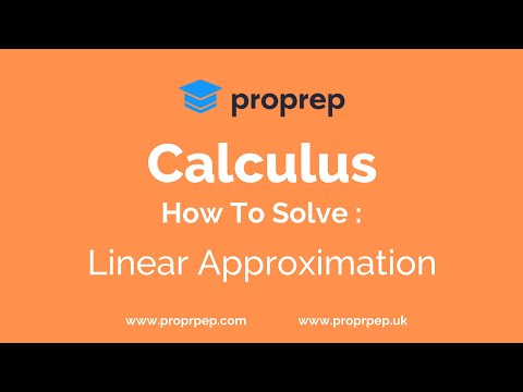 How To Solve - Linear Approximation