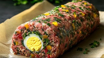 Der leckerste Hackbraten aller Zeiten! Versuchen Sie, ihn so zu machen. Er ist so lecker ❗