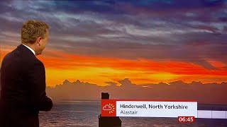 Weather images of the morning, sunset times & Hurricane Danielle (UK) - BBC - 08/09/2022