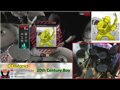 DTXMania演奏】 20th Century Boy 【DrumMania V6】 EXCELLENT