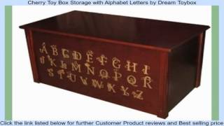 Cherry Toy Box Storage with Alphabet Letters by Dream Toybox http://bit.ly/237RLBI .. Dark Cherry Toy Box Alphabet - This toy box 