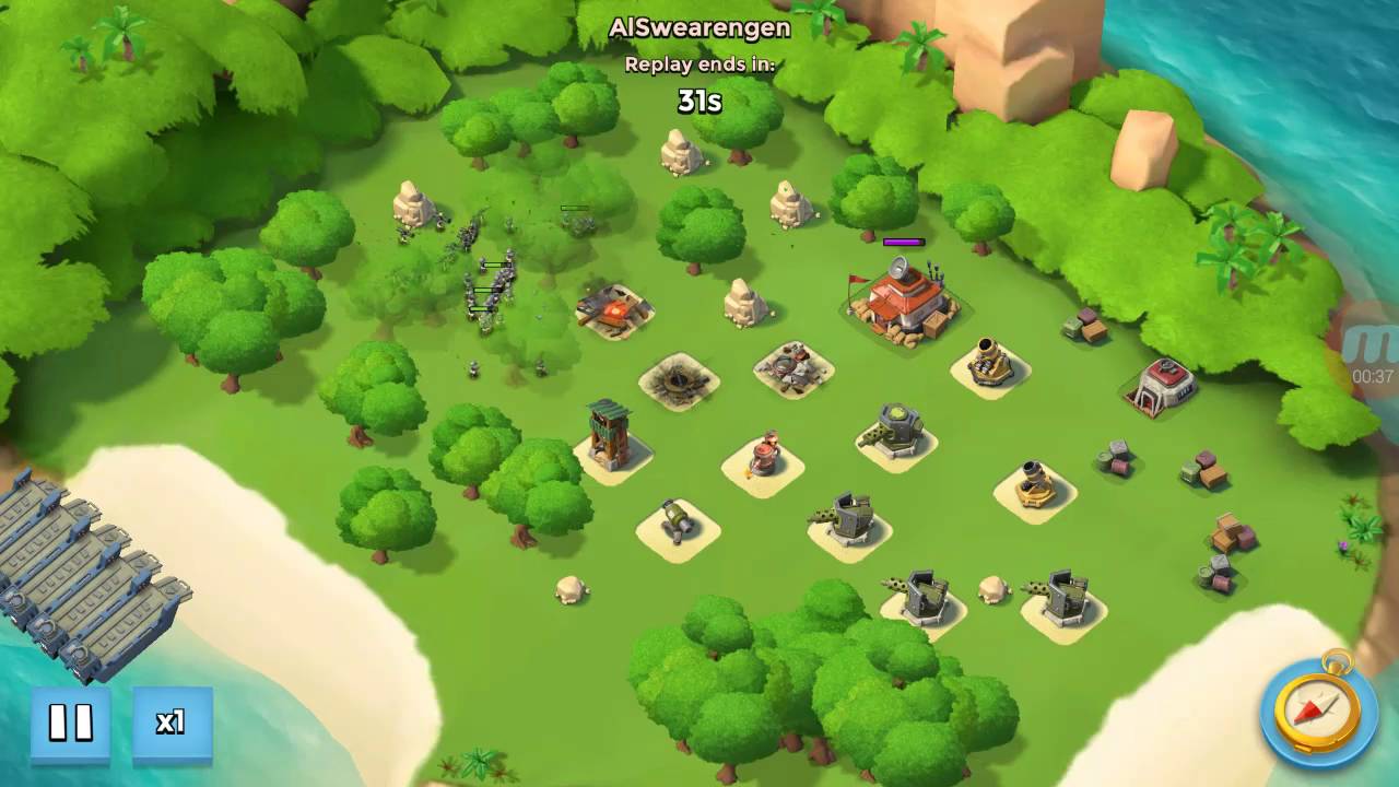 Boom Beach NPC Base Rush Level 24 YouTube