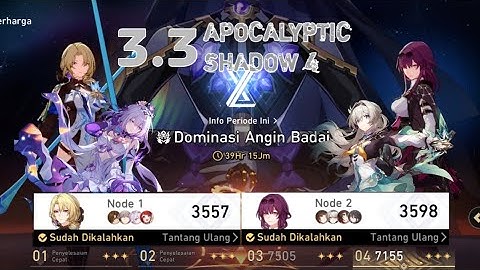 E0S1 Castorice & E0S1 Firefly | Apocalyptic Shadow Floor 4 3 Stars | Honkai: Star Rail 3.3