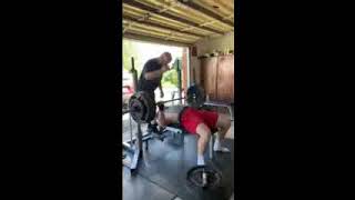 Gabe Hulslander - 365 x 3 Bench Press - 2nd Set.