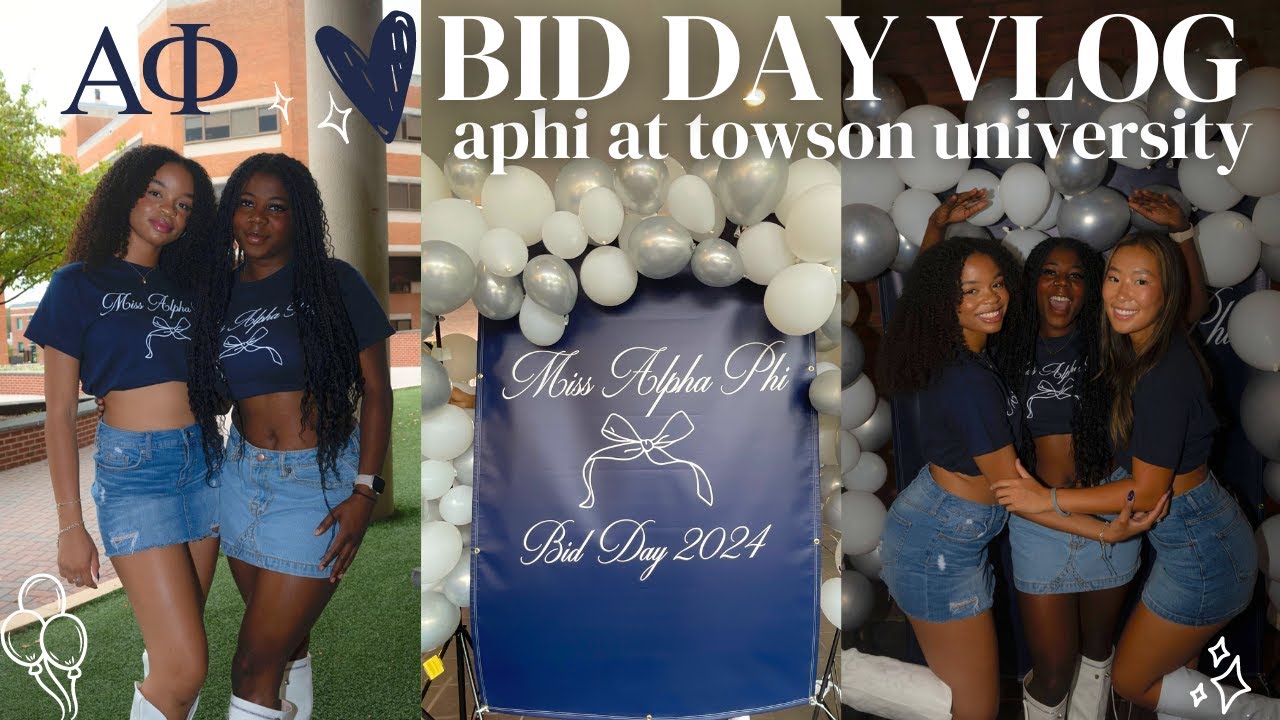ALPHA PHI BID DAY 2024 | TOWSON UNIVERSITY!!!