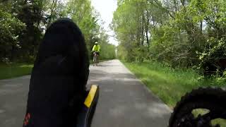 Trike ride on The High Trestle Trail