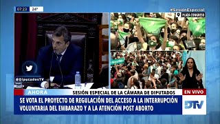 La ley del aborto argentina aprobada en la Cámara Baja con 131 votos a favor