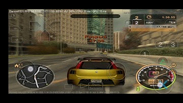 Nfs: Most Wanted Black edition (ps2) Android, damonPs2 emulator, kirin 980 gametest.