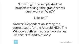 Setting up Android Studio and Android NDK & Gradle for Windows 7 for Superpowered Audio