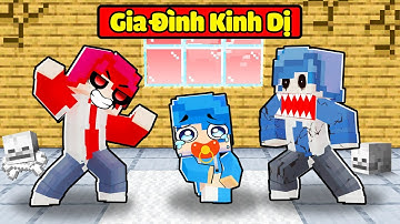 GIA ĐÌNH HUY NOOB KINH DỊ TRONG MINECRAFT 👪👹