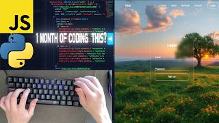 Famous ASMR Programming | Can a Beginner Code This in 30 Days? (Python + JavaScript Registration Menu) Wealth