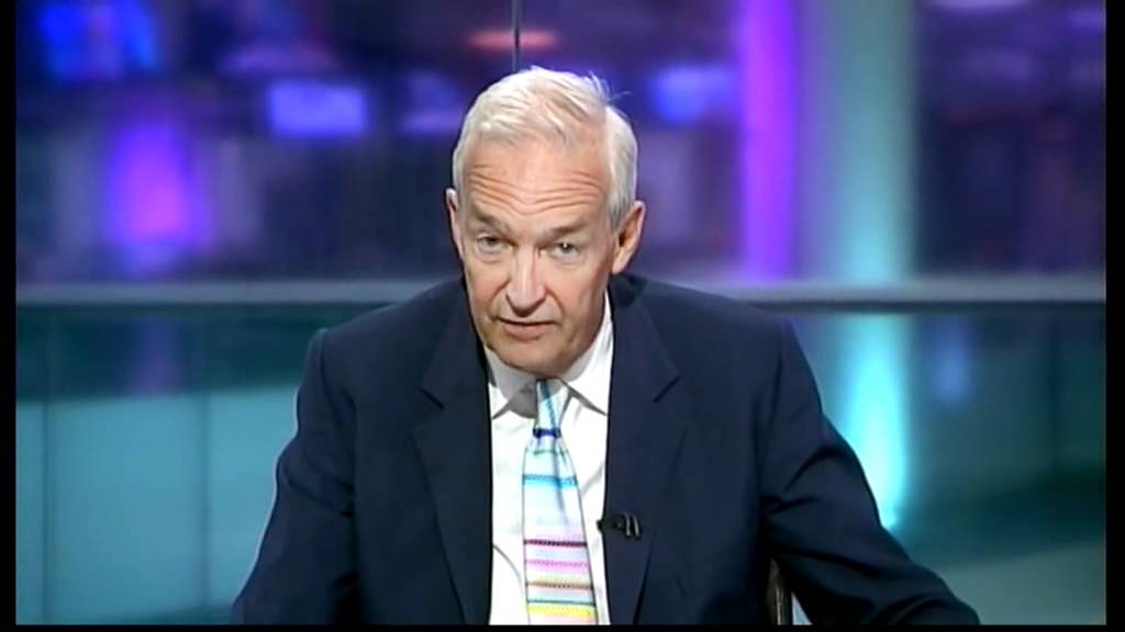 Jon Snow is shushed by Katie Razzall (Channel 4 News, 22.6.11)
