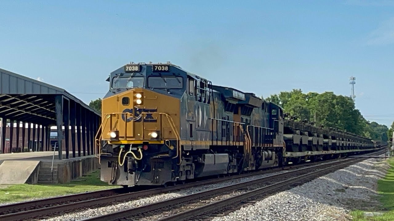 CSX Military Train Rocky Mount NC 06/21/2025 Saturday Evening Military Equipment Move