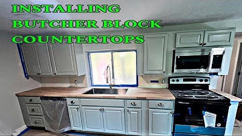 Installing Butcher Block Countertops with a Drop-in Sink