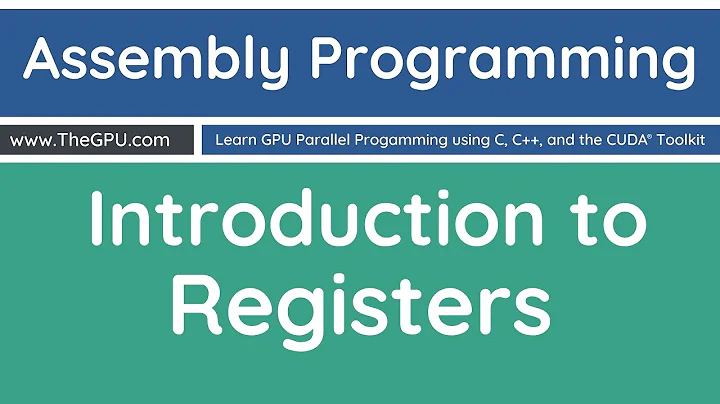 Learn Assembly Programming - Introduction to Registers