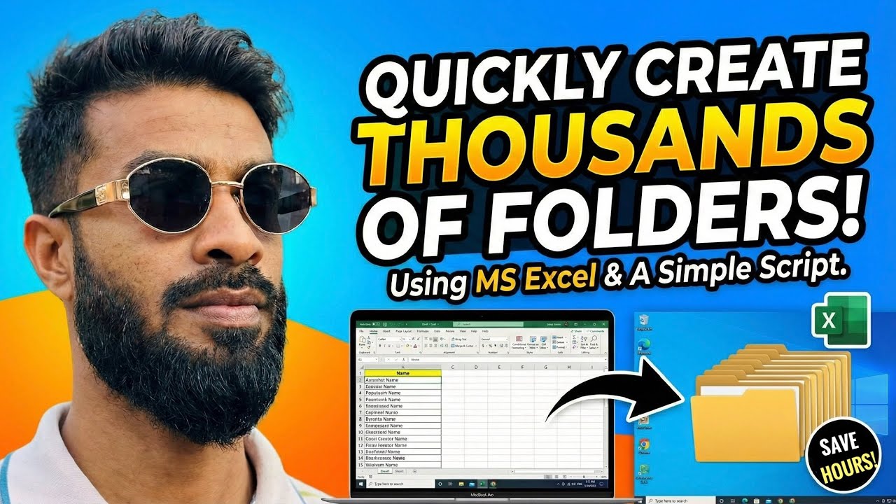 Create Thousands of Folders in Seconds Using MS Excel! 🚀| Bulk Folders ...