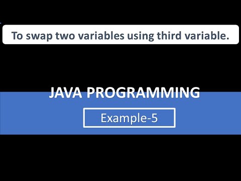 How to swap two number in java with using third variable.Part-5