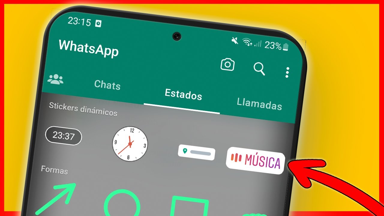 Cómo PONER MUSICA CON LETRA EN ESTADOS DE WHATSAPP - YouTube