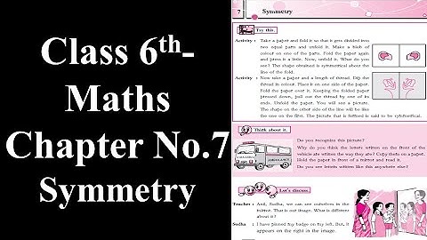 Class 6-Maths-Chapter-7 Symmetry by #Maqsood Shaikh