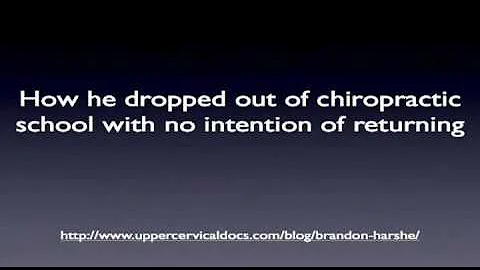 Upper Cervical Interviews: Brandon Harshe