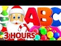 Kids Christmas Songs 3 Hours | Xmas Carols Collection | Jingle Bells, Santa Claus, Rudolf, Frosty