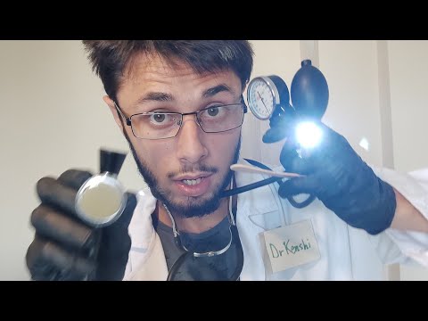 ASMR Fast Chaotic Medical Exam (but everything is NORMAL with you)