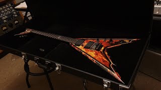 ギター DEAN Dime RAZORBACK PANTERA Dean Dimebag Darrell Razorback V Dime-O-Flame Pantera Signature