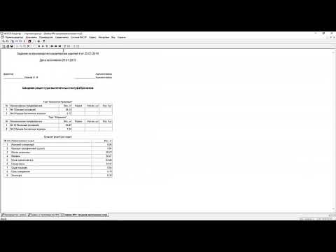 Расчёт рабочих рецептур на мучные кондитерские изделия