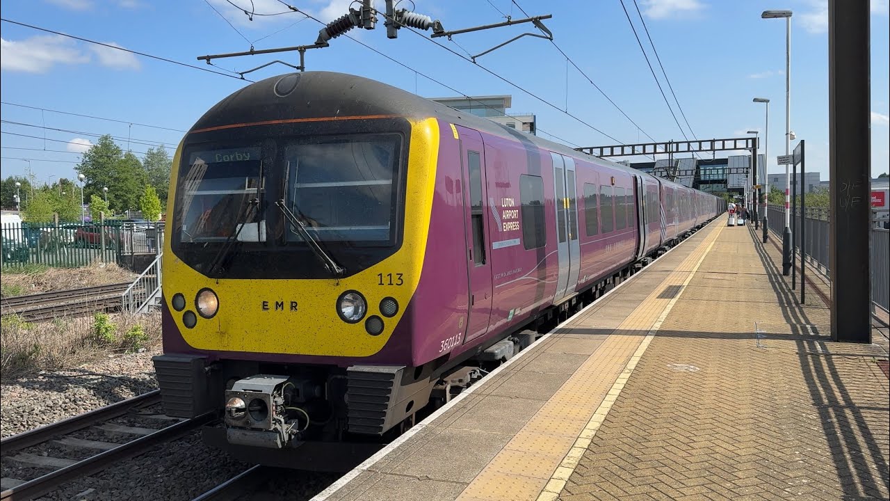 NICE CLASS 360 DESIRO! Riding the EMR Luton Airport Express: St. Pancras to Luton Airport Parkway