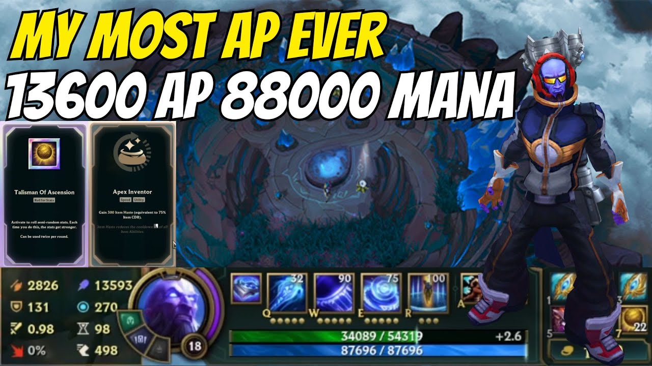 13,600 AP Ryze = INFINITE DAMAGE & HP 🤯 My Highest AP EVER!