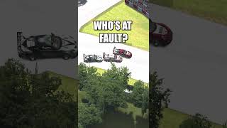 Who's at Fault? Sim Racing Crash