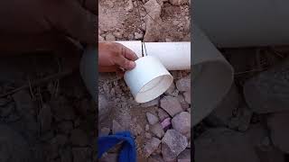 cómo pegar cople de PVC  sin espacio