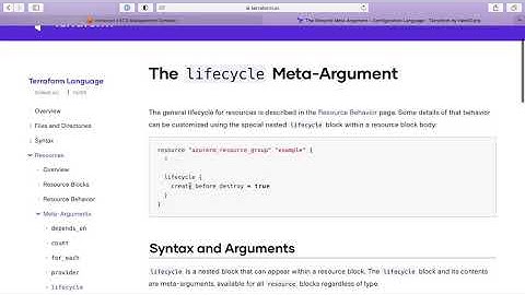 The Terraform Lifecycle Meta-Argument