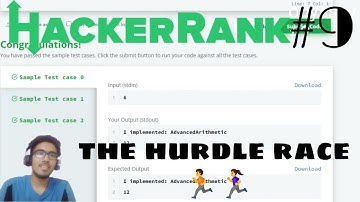 The Hurdle Race Problem || HackerRank || GamingMech || #9