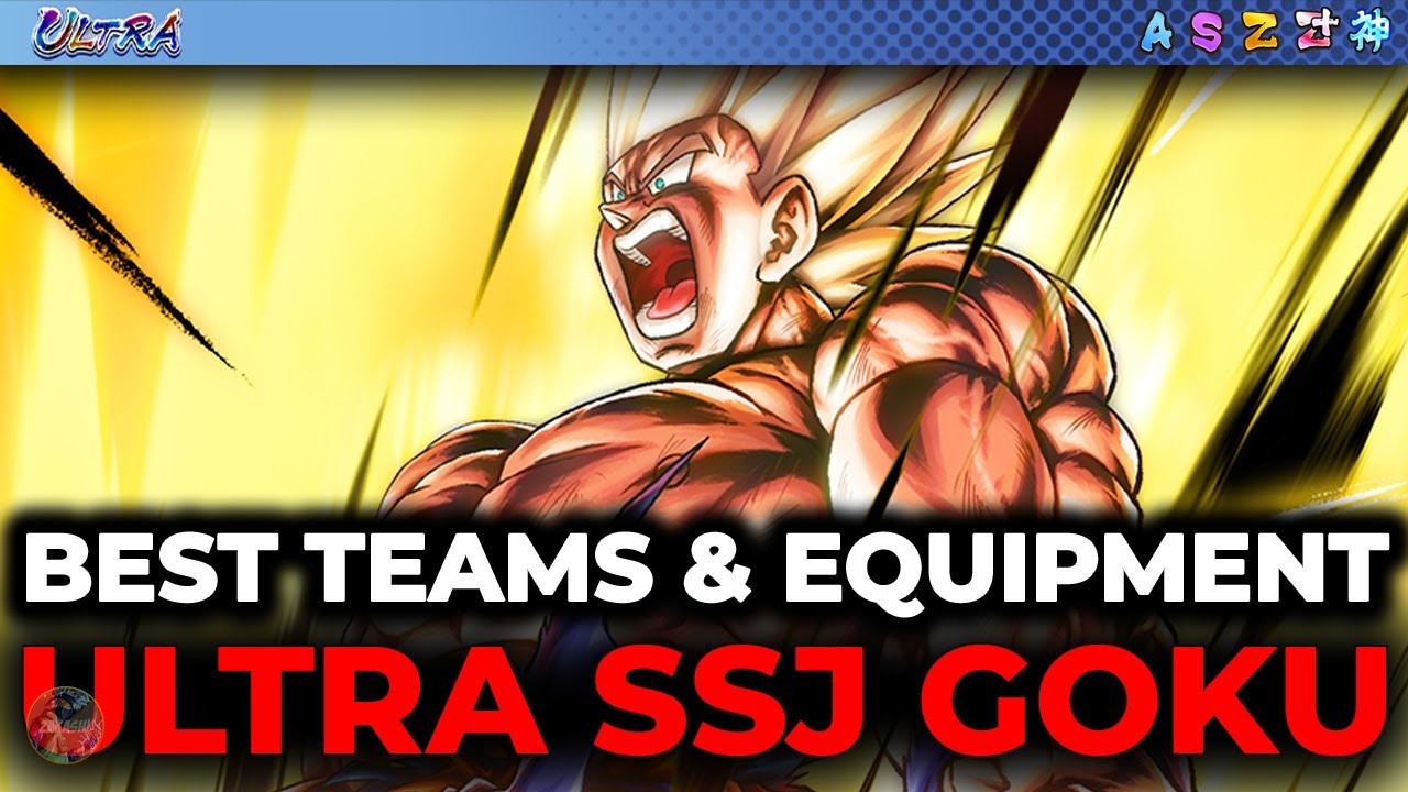 Best TEAMS & EQUIPMENTS For ULTRA SSJ Goku! (Dragon Ball Legends)