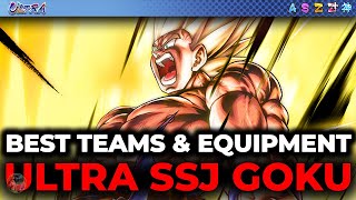 Best TEAMS & EQUIPMENTS For ULTRA SSJ Goku! (Dragon Ball Legends) screenshot 2