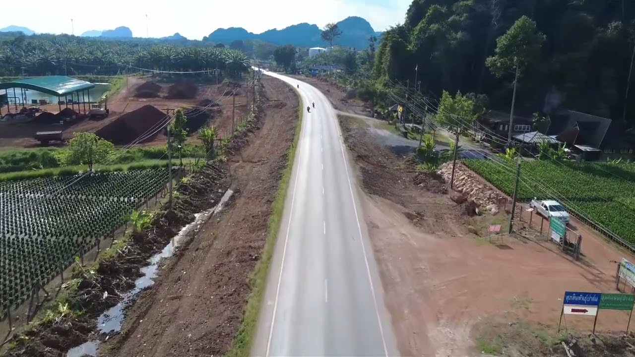 งานก่อสร้างเพิ่มประสิทธิภาพทางหลวง ทางหลวงหมายเลข 4009 ตอนควบคุม 0300 ตอนบางหล่อ-อ่าวลึก