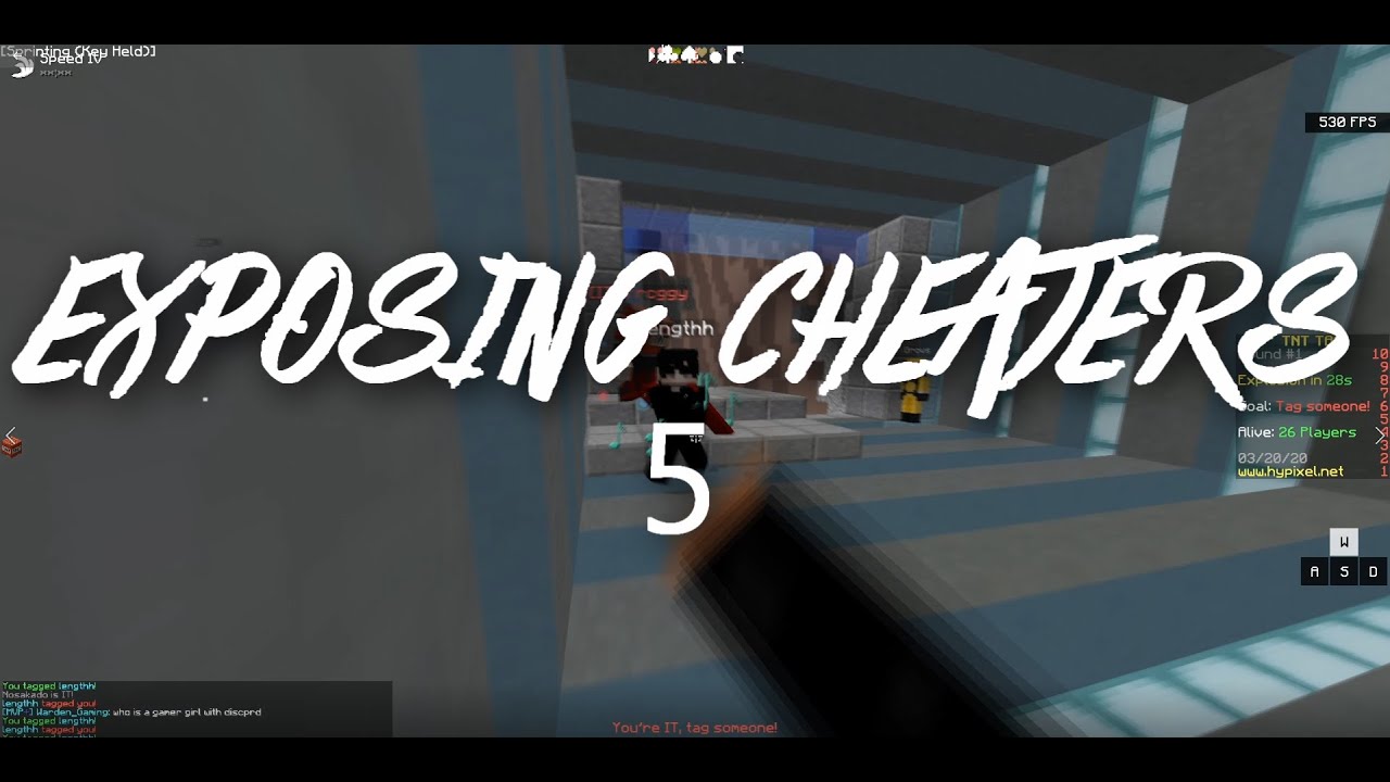 Exposing Cheaters #5 (Hypixel TNT Tag) cheaters immune to gravity + the flash special appearance