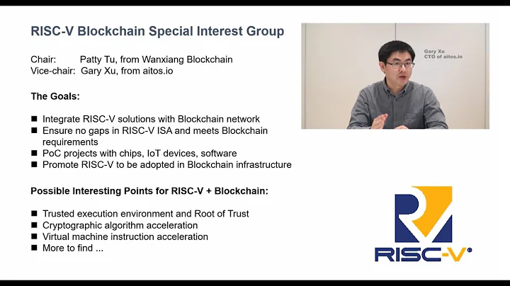 Gary Xu, CTO of aitos.io, deliver a speech on RISC...
